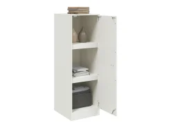 Aparador de acero blanco 34,5x39x107 cm ES901122