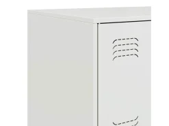 Aparador de acero blanco 67x39x107 cm