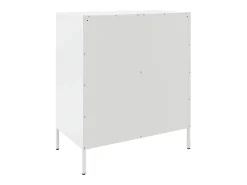 Aparador de acero blanco 68x39x79 cm