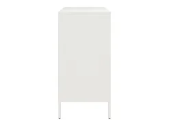 Aparador de acero blanco 68x39x79 cm