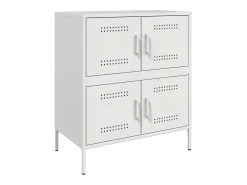 Aparador de acero blanco 68x39x79 cm