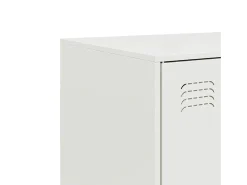 Aparador de acero blanco 67x39x107 cm