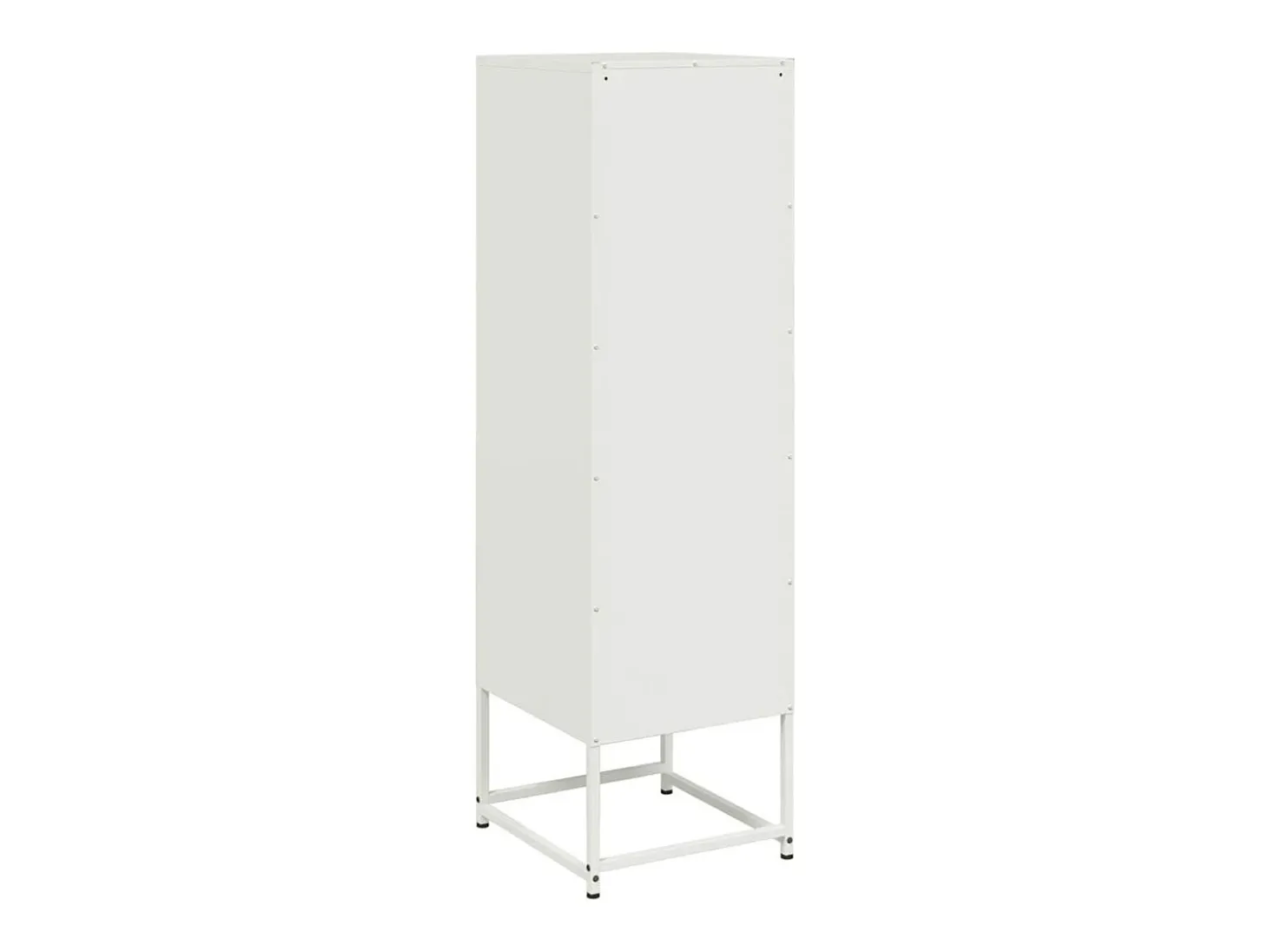 Aparador de acero blanco 36x39x123 cm