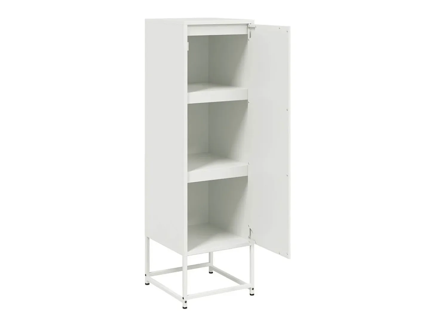 Aparador de acero blanco 36x39x123 cm