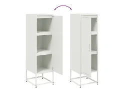 Aparador de acero blanco 36x39x123 cm