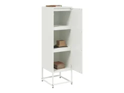 Aparador de acero blanco 36x39x123 cm