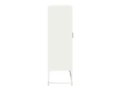 Aparador de acero blanco 68x39x123 cm