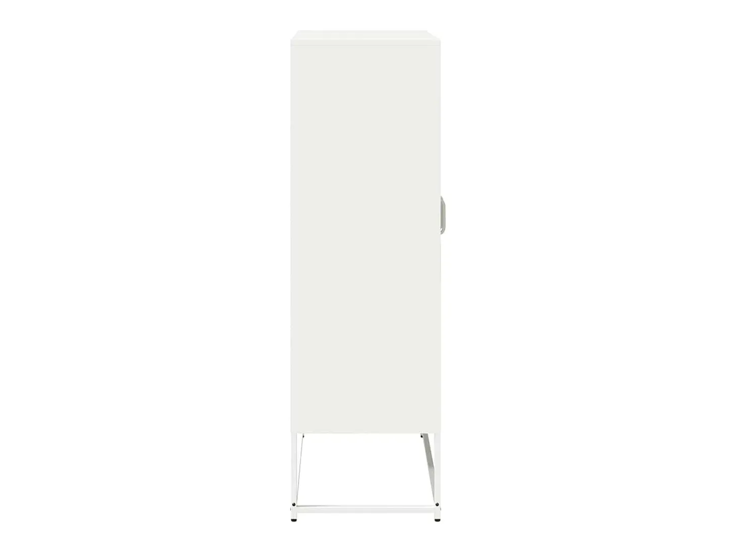Aparador de acero blanco 68x39x123 cm