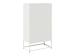 Aparador de acero blanco 68x39x123 cm