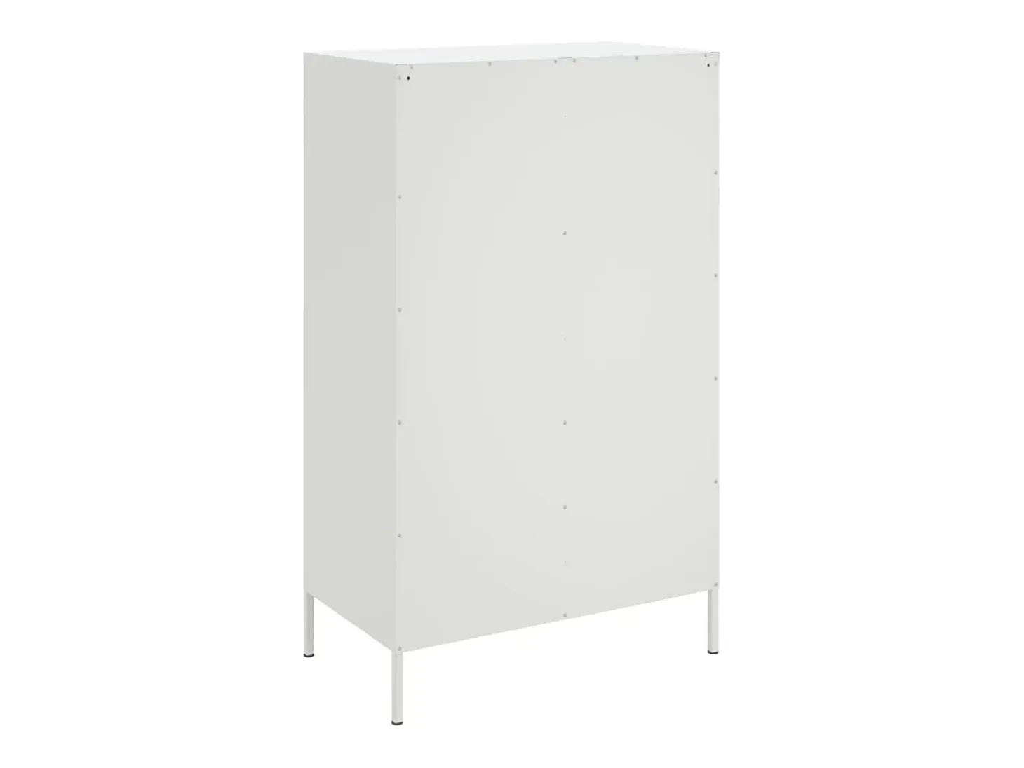 Aparador de acero blanco 68x39x113 cm