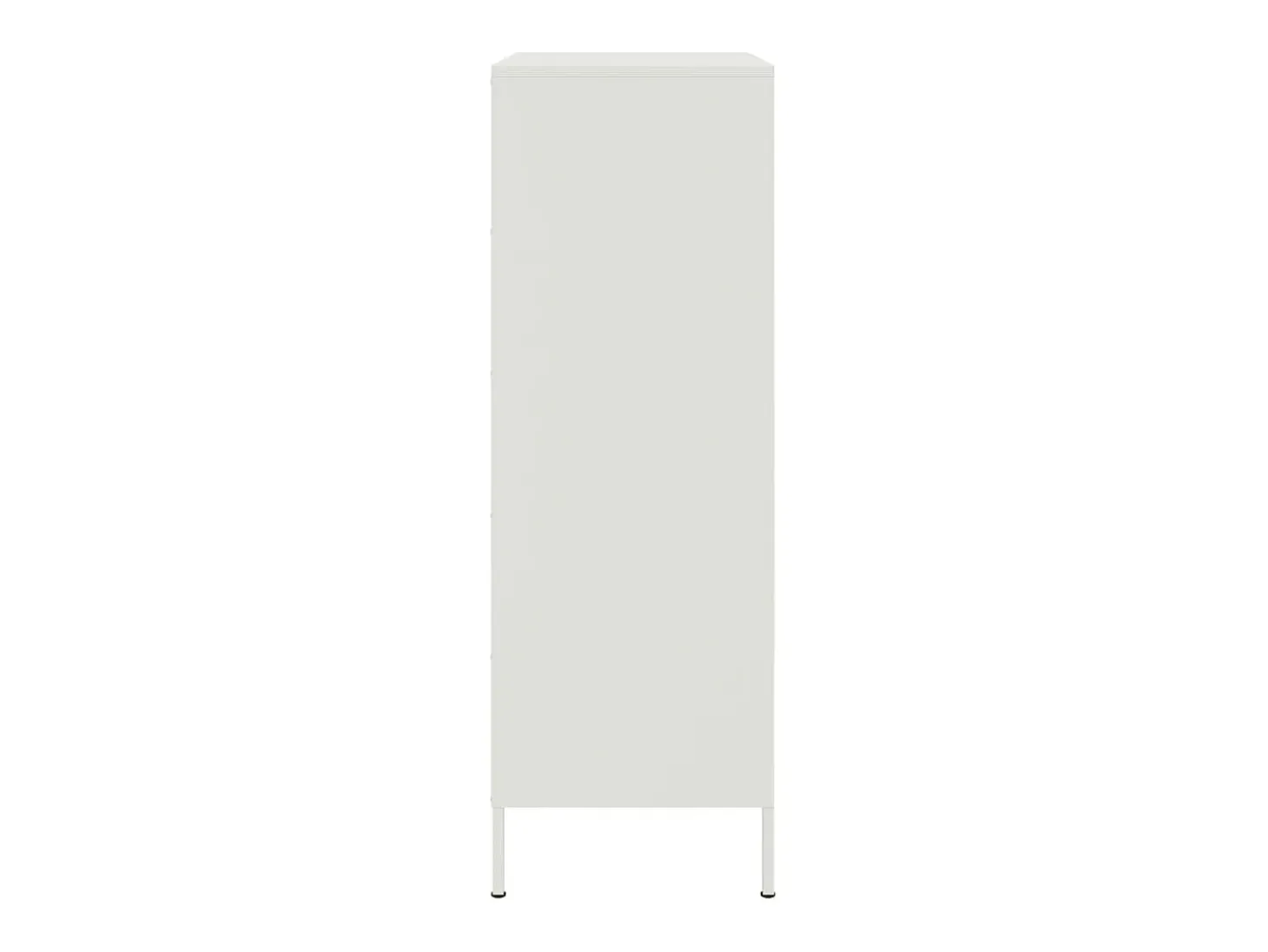 Aparador de acero blanco 68x39x113 cm
