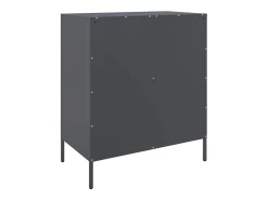 Aparador de acero gris antracita 68x39x79 cm
