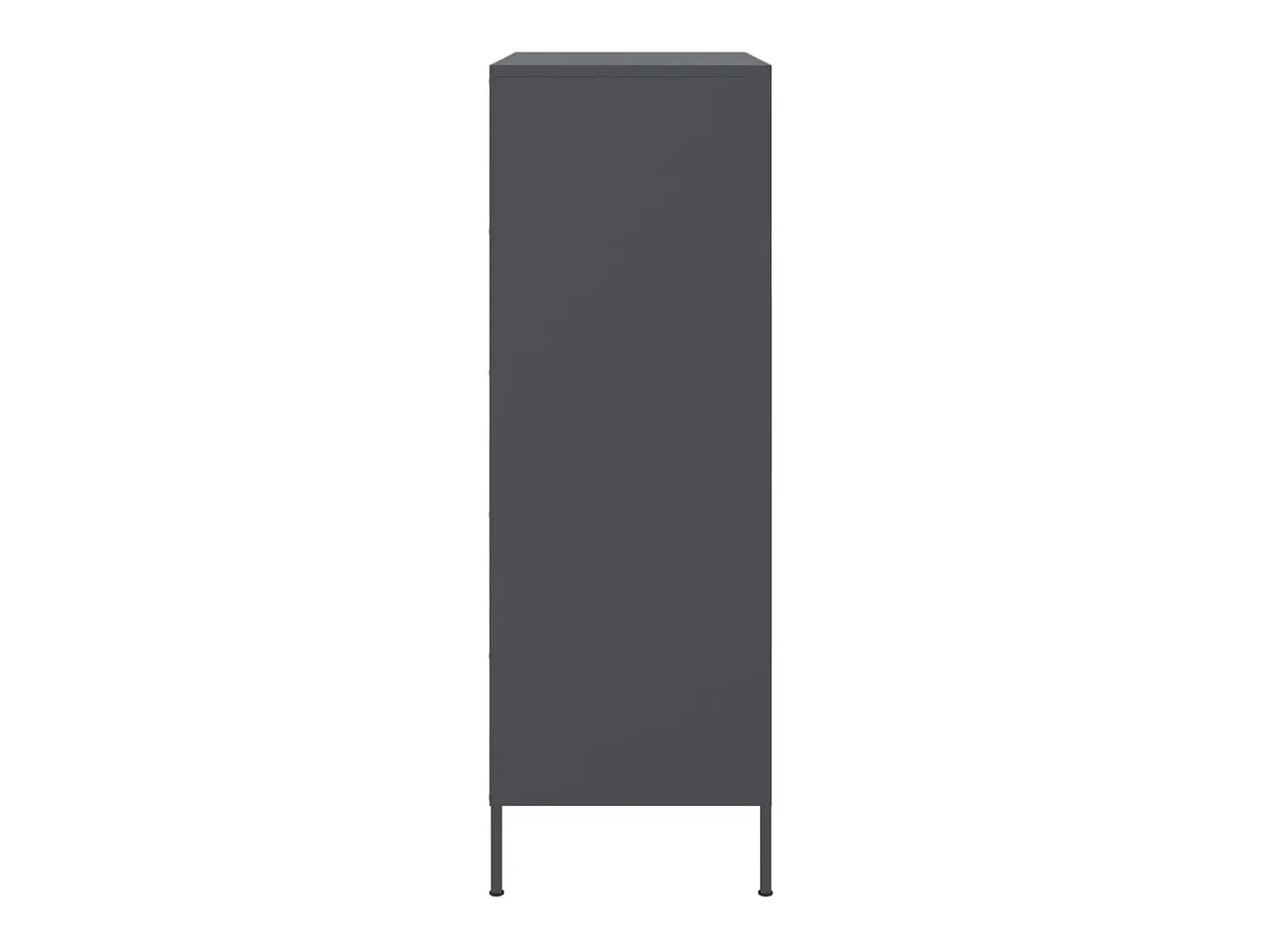 Aparador de acero gris antracita 68x39x113 cm