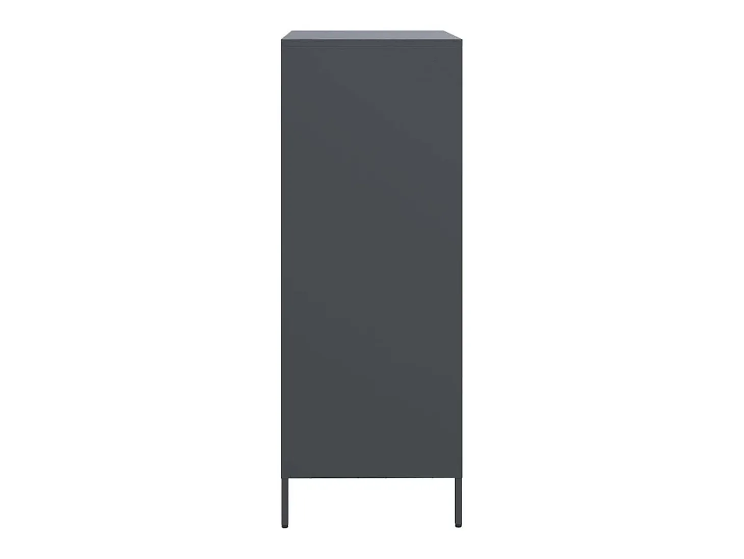 Aparador de acero gris antracita 68x39x103,5 cm