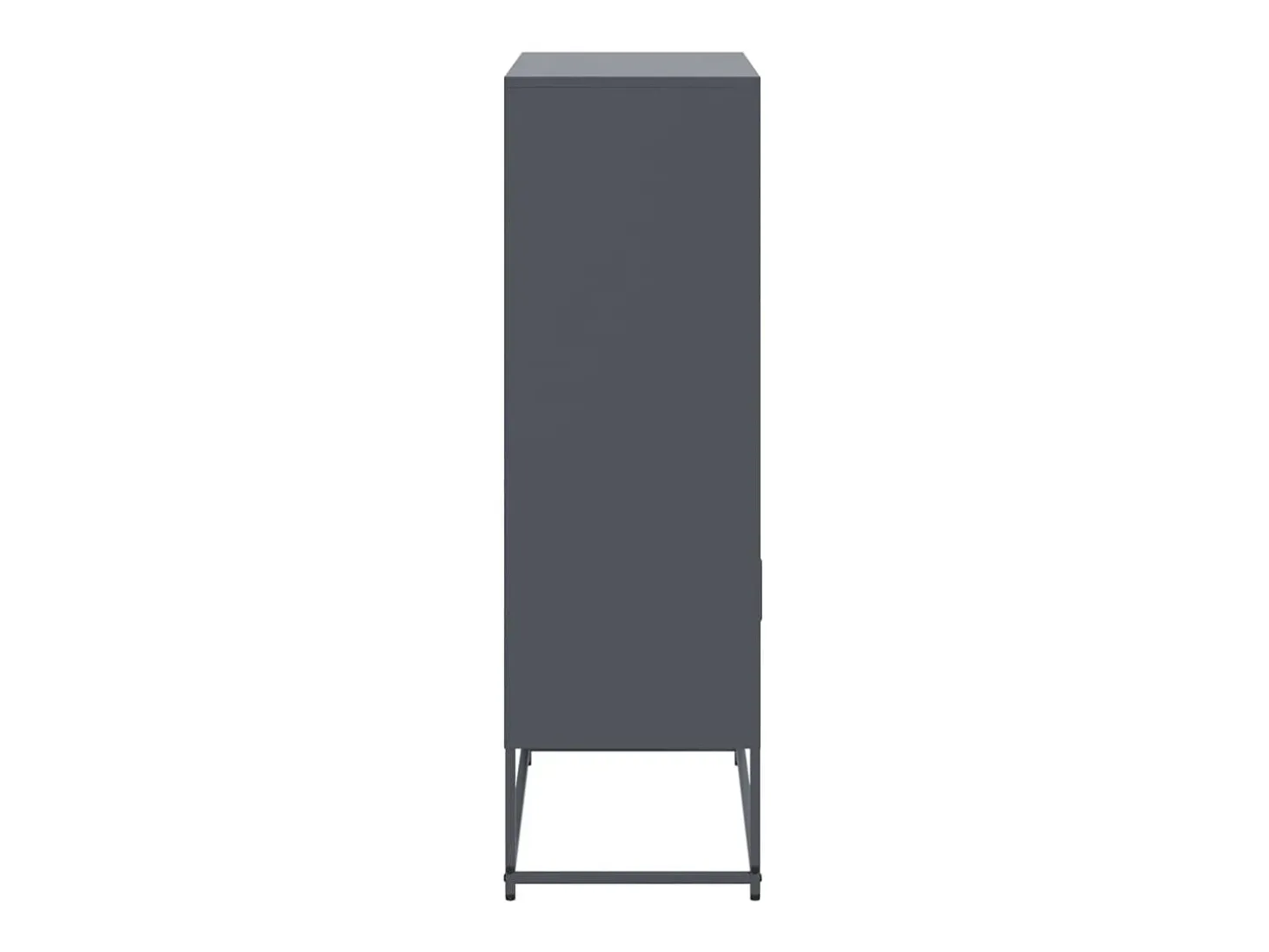 Aparador de acero gris antracita 68,5x38,5x123,5 cm