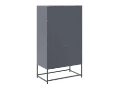 Aparador de acero gris antracita 68,5x38,5x123,5 cm