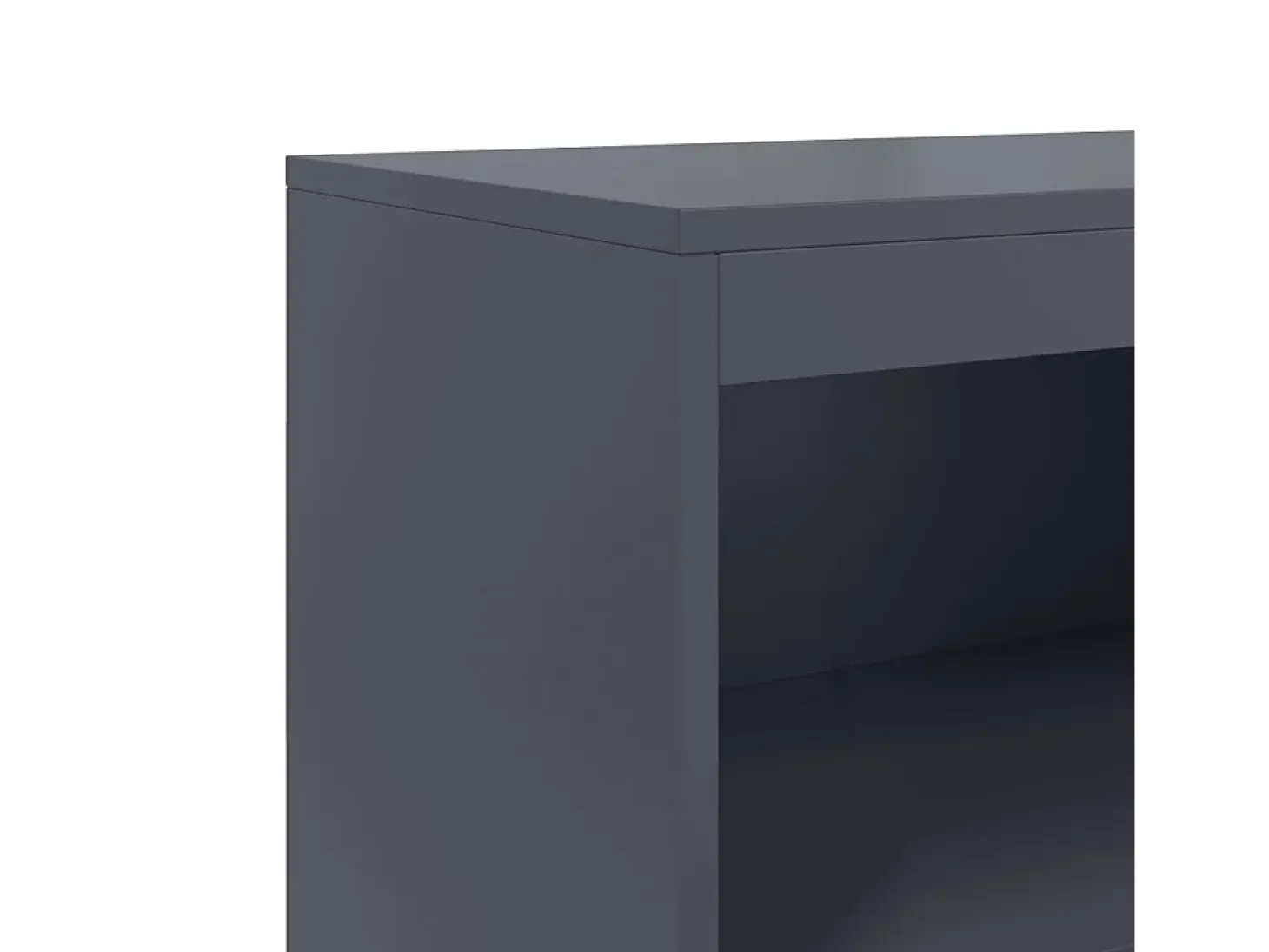 Aparador de acero gris antracita 68,5x38,5x123,5 cm