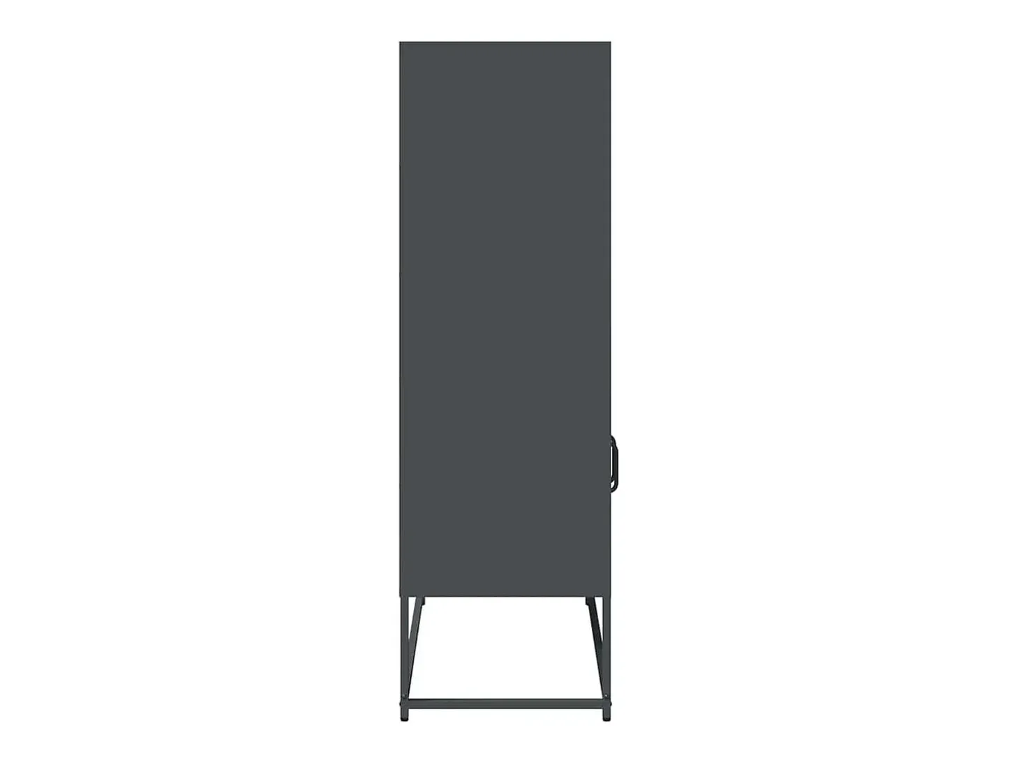 Aparador de acero gris antracita 68x39x123 cm