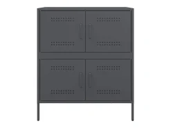 Aparador de acero gris antracita 68x39x79 cm