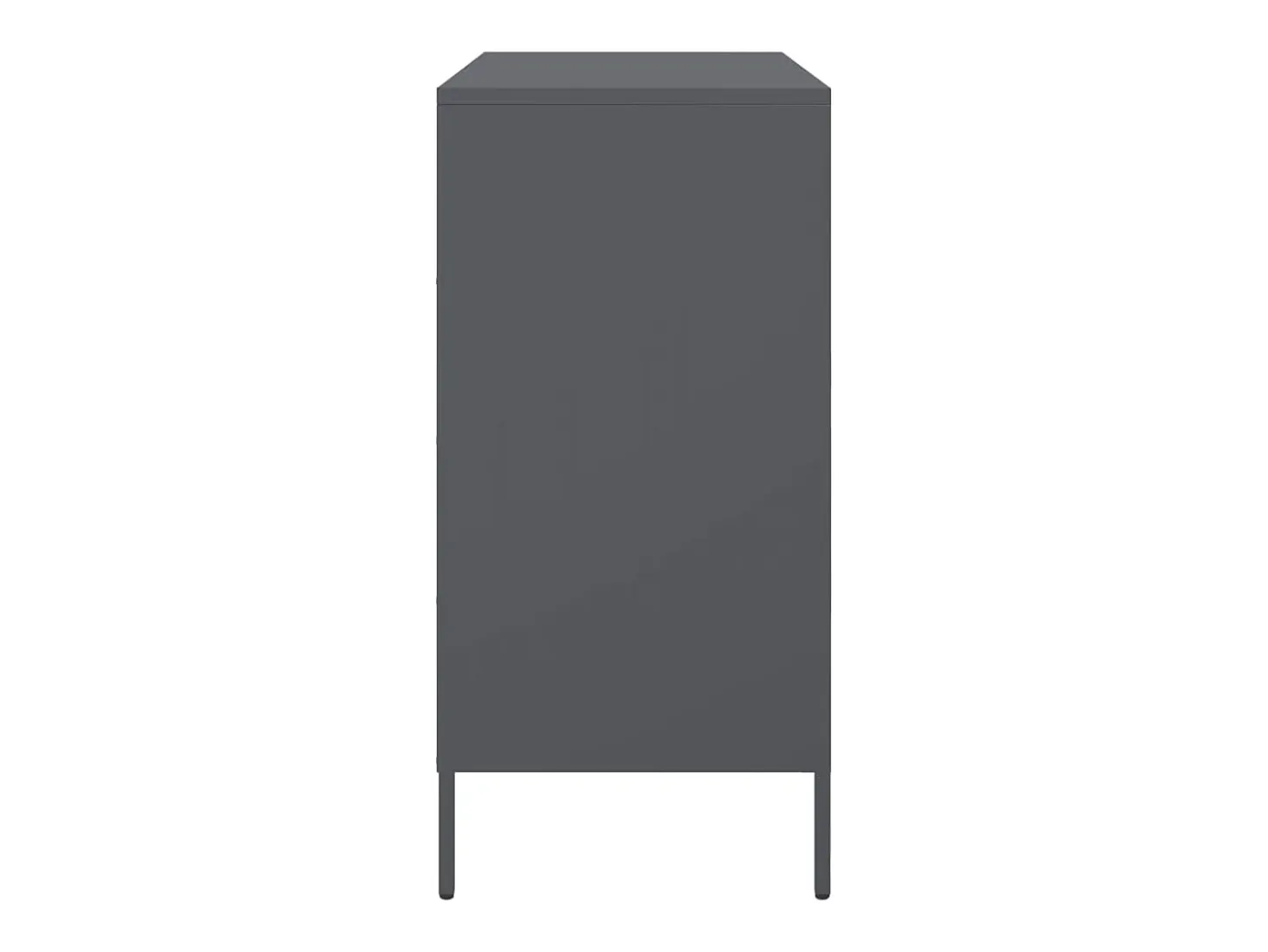 Aparador de acero gris antracita 68x39x79 cm