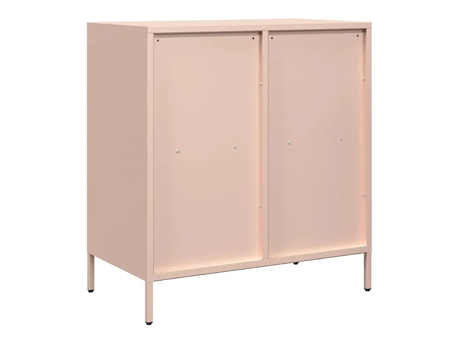 Aparador de acero laminado en frío rosa 68x39x73,5 cm
