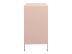 Aparador de acero laminado en frío rosa 68x39x73,5 cm