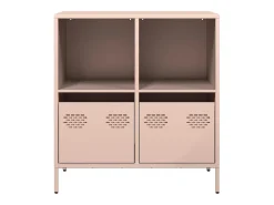 Aparador de acero laminado en frío rosa 68x39x73,5 cm