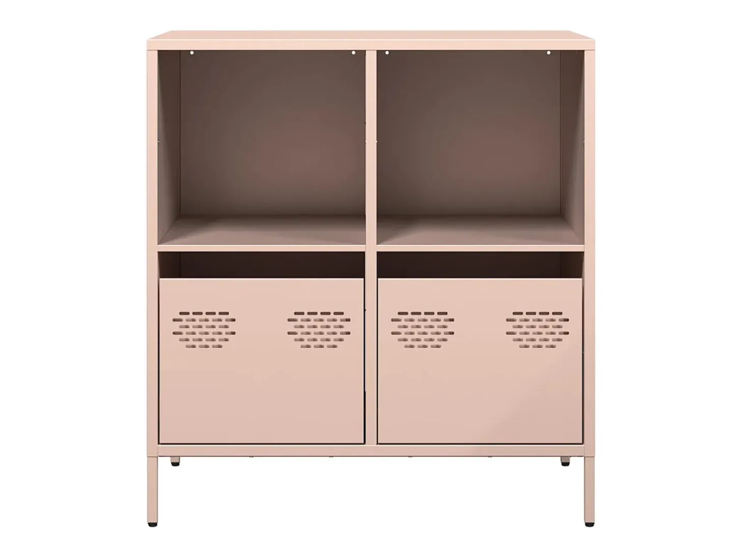 Aparador de acero laminado en frío rosa 68x39x73,5 cm