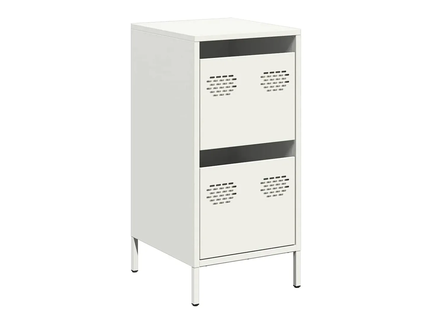Aparador de acero laminado en frío blanco 35x39x73,5 cm
