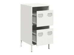 Aparador de acero laminado en frío blanco 35x39x73,5 cm
