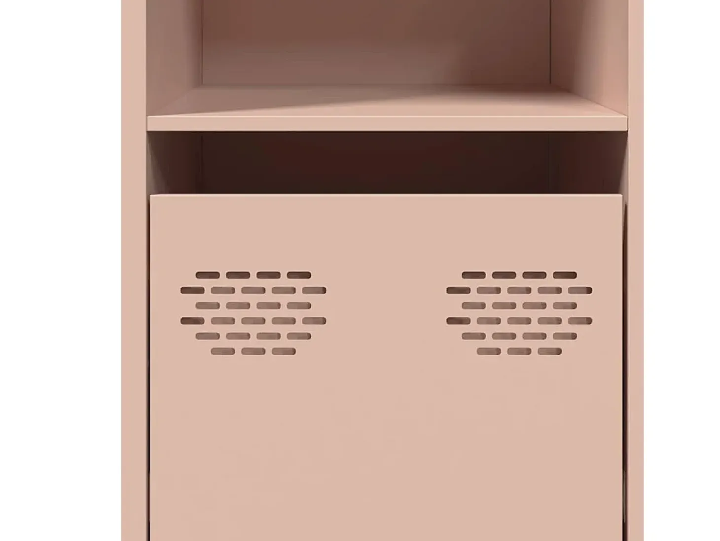 Aparador de acero laminado en frío rosa 135x39x73,5 cm