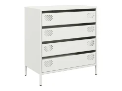 Aparador de acero laminado en frío blanco 68x39x73,5 cm