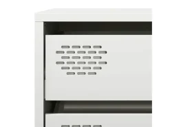 Aparador de acero laminado en frío blanco 68x39x73,5 cm