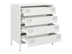 Aparador de acero laminado en frío blanco 68x39x73,5 cm