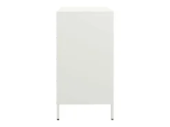 Aparador de acero laminado en frío blanco 68x39x73,5 cm