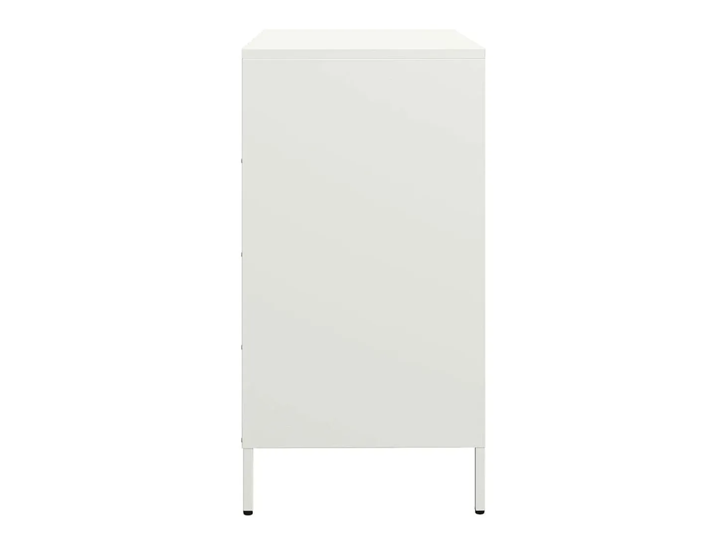 Aparador de acero laminado en frío blanco 68x39x73,5 cm