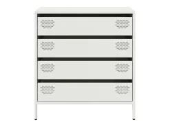 Aparador de acero laminado en frío blanco 68x39x73,5 cm