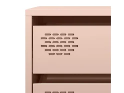 Aparador de acero laminado en frío rosa 68x39x73,5 cm
