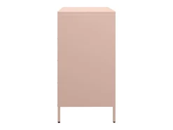 Aparador de acero laminado en frío rosa 68x39x73,5 cm