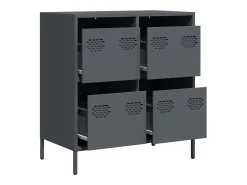 Aparador de acero laminado en frío antracita 68x39x73,5 cm