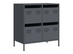 Aparador de acero laminado en frío antracita 68x39x73,5 cm