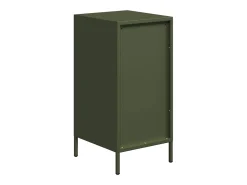 Aparador de acero laminado en frío verde oliva 35x39x73,5 cm