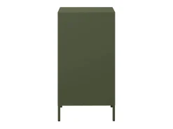 Aparador de acero laminado en frío verde oliva 35x39x73,5 cm