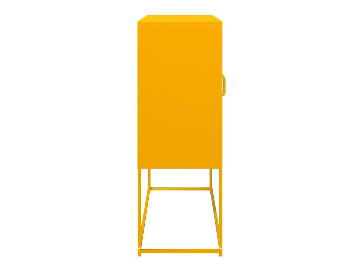Aparador de acero laminado en frío amarillo 100,5x39x107 cm