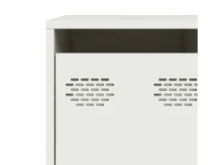 Aparador de acero laminado en frío blanco 135x39x73,5 cm