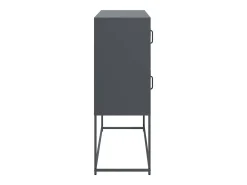 Aparador de acero laminado en frío antracita 100,5x39x107 cm