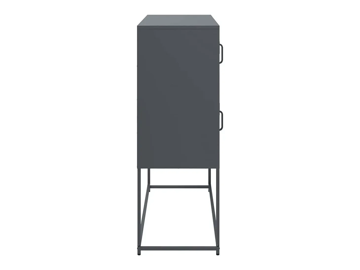 Aparador de acero laminado en frío antracita 100,5x39x107 cm