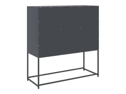 Aparador de acero laminado en frío antracita 100,5x39x107 cm