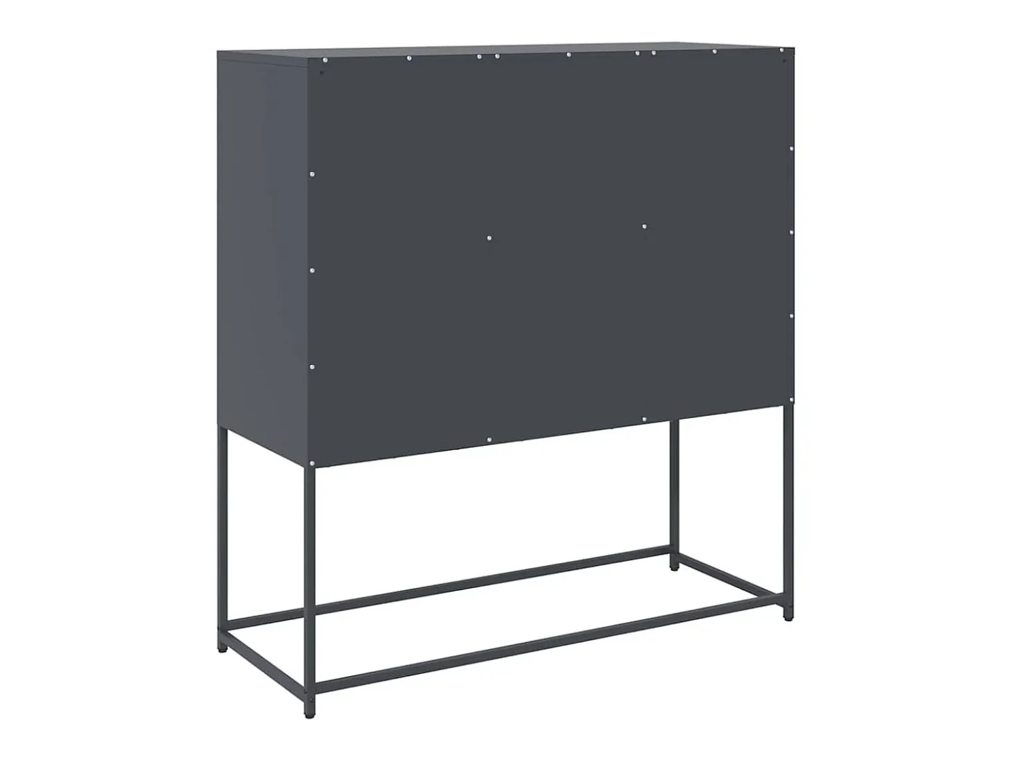 Aparador de acero laminado en frío antracita 100,5x39x107 cm