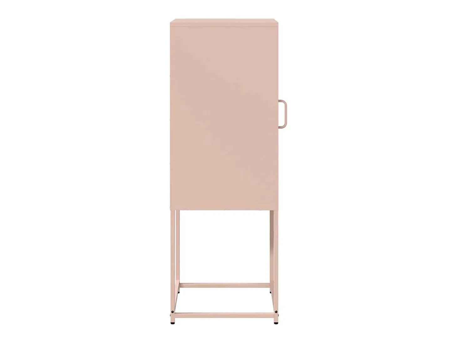 Aparador de acero laminado en frío rosa 36x39x107 cm